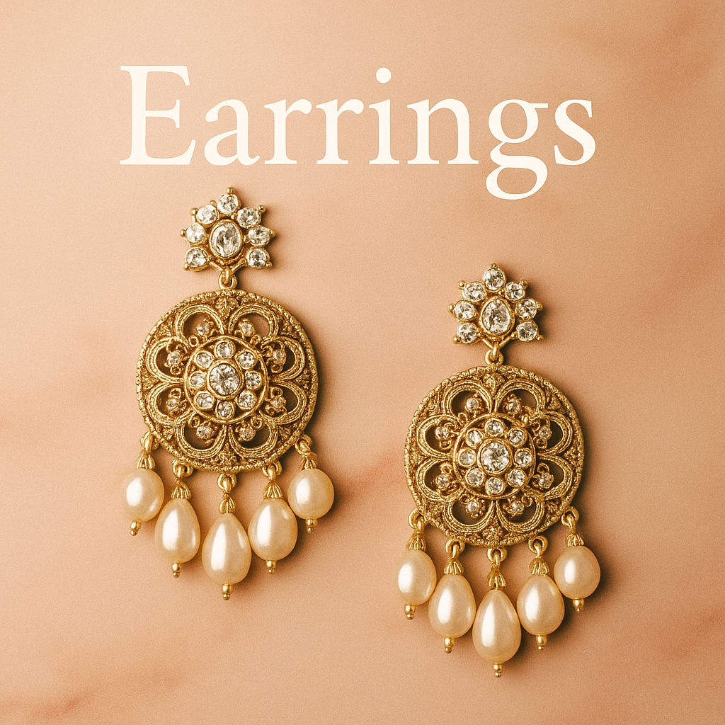 Image showcasing GlowingFusions' exclusive earrings collection, featuring elegant, handcrafted designs perfect for gifting and daily wear.